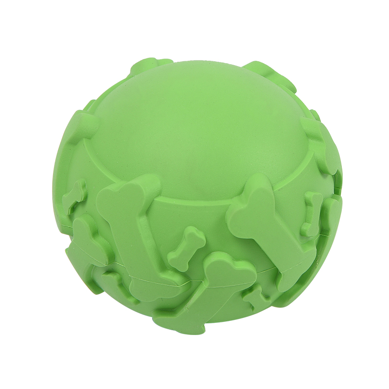 Convex Rubber Sound Dog Chews Toys Can Put Food