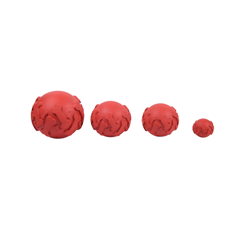Convex Rubber Sound Dog Chews Toys Can Put Food