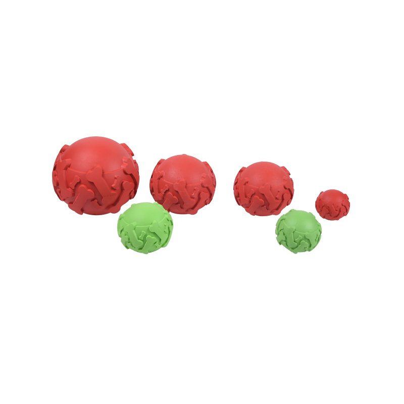 Convex Rubber Sound Dog Chews Toys Can Put Food
