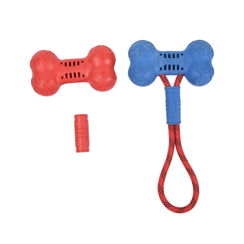 Bone Type Rubber Dog Chews for Small Medium Large Dogs Training