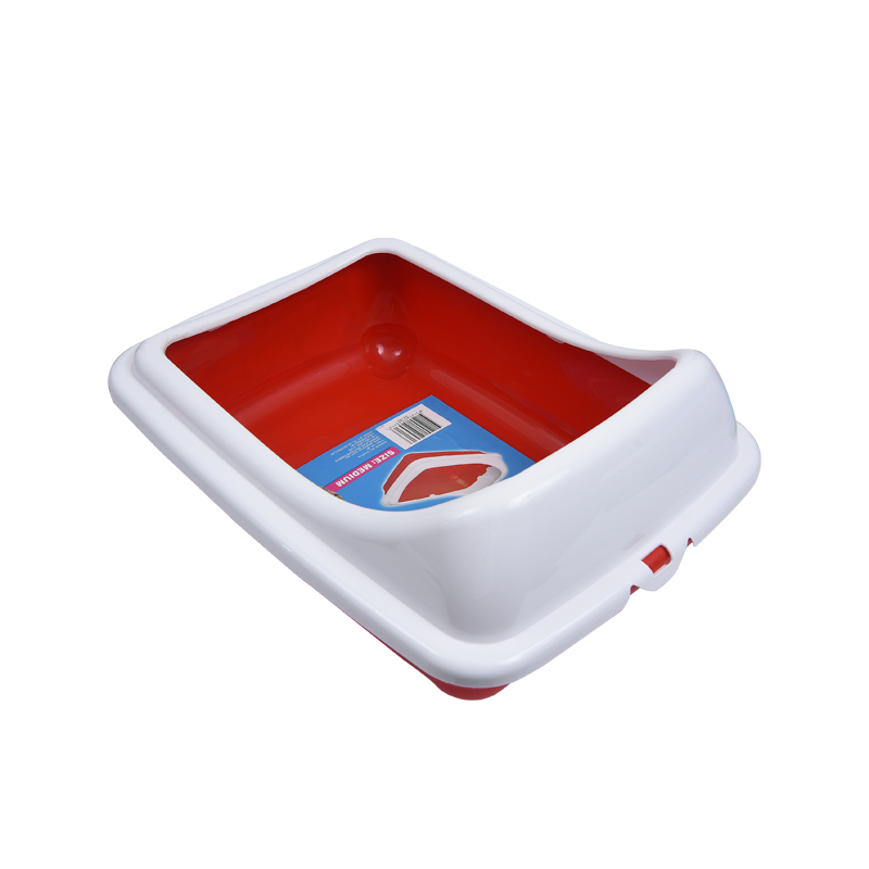 Anti-spill Pedal Half-closed Cat Litter Box without Cover