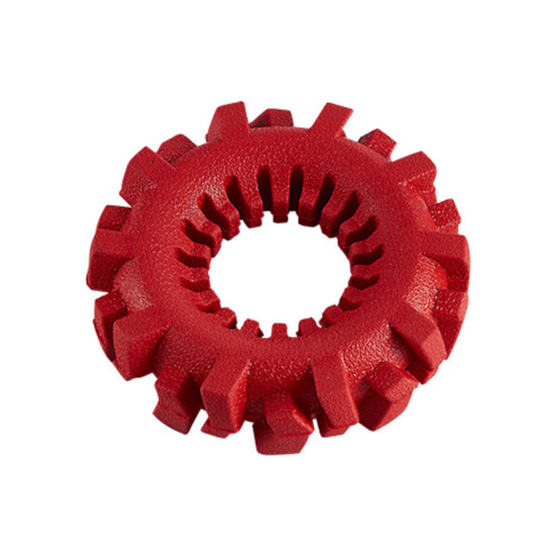 Wheel Shape Natural Rubber Dog Chews Toys for Dog Playing