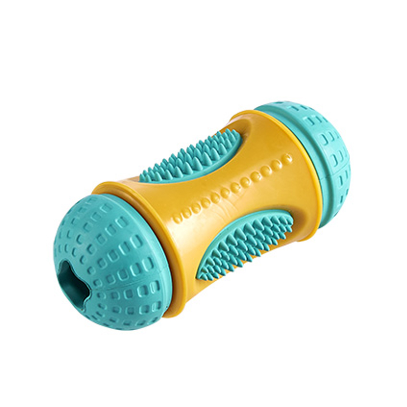 Pet Molars Toy Dog Chewing Interactive Fun Rubber Treat Dispenser Feeder Rubber Toys