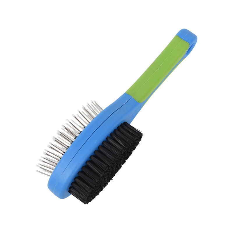 Pet Cleaning Beauty PP Material Remove Floating Hair Double-sided Brush