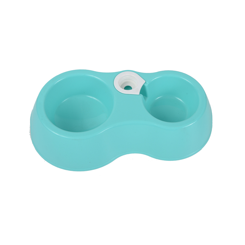 Pet Plastic Utensils Dog and Cat Universal Double Pet Bowl