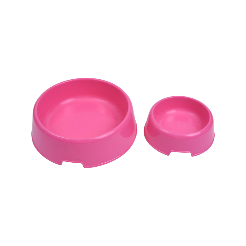 Plastic Single Pet Bowl Easy to Carry Pet Dishware
