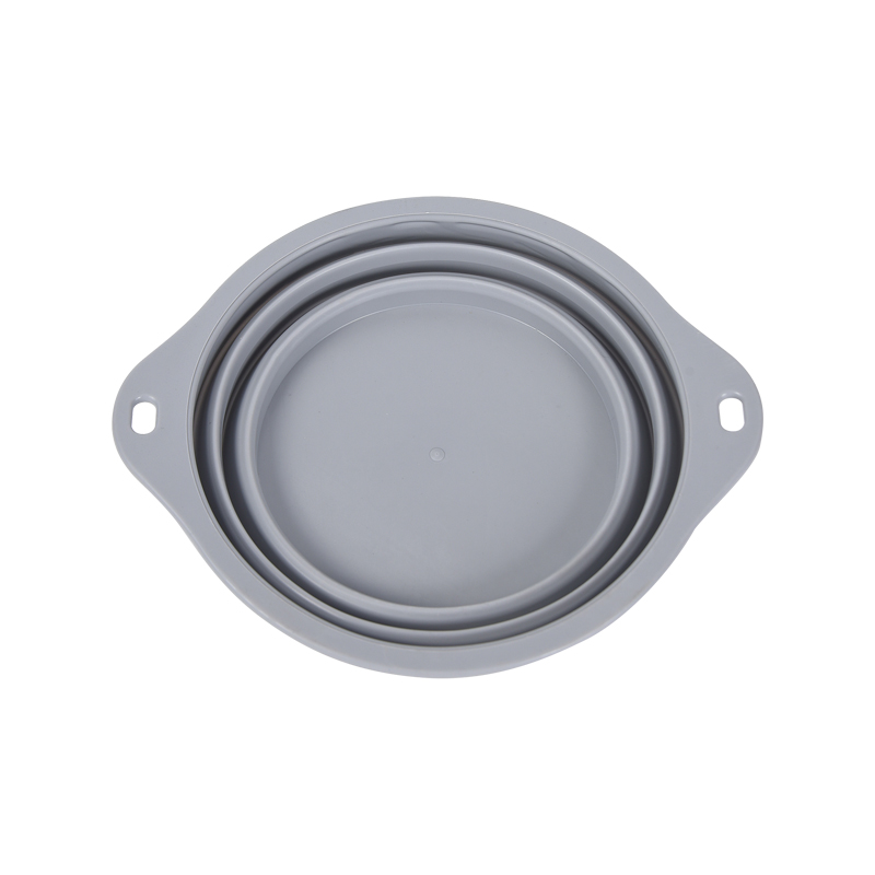 Binaural Silicone Folding Pet Bowl Suitable for Large and Medium Sized Dogs