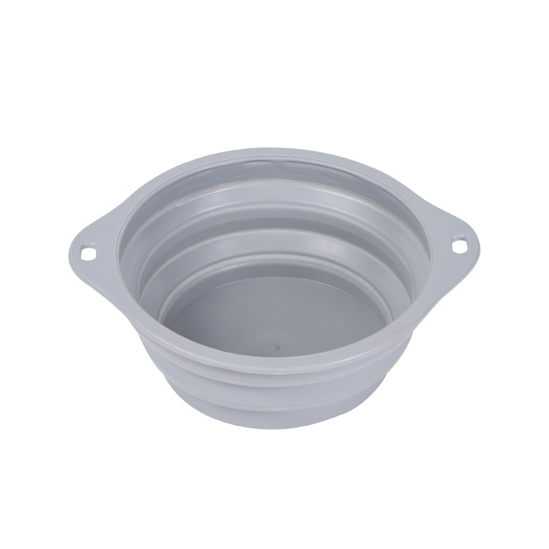 Binaural Silicone Folding Pet Bowl Suitable for Large and Medium Sized Dogs