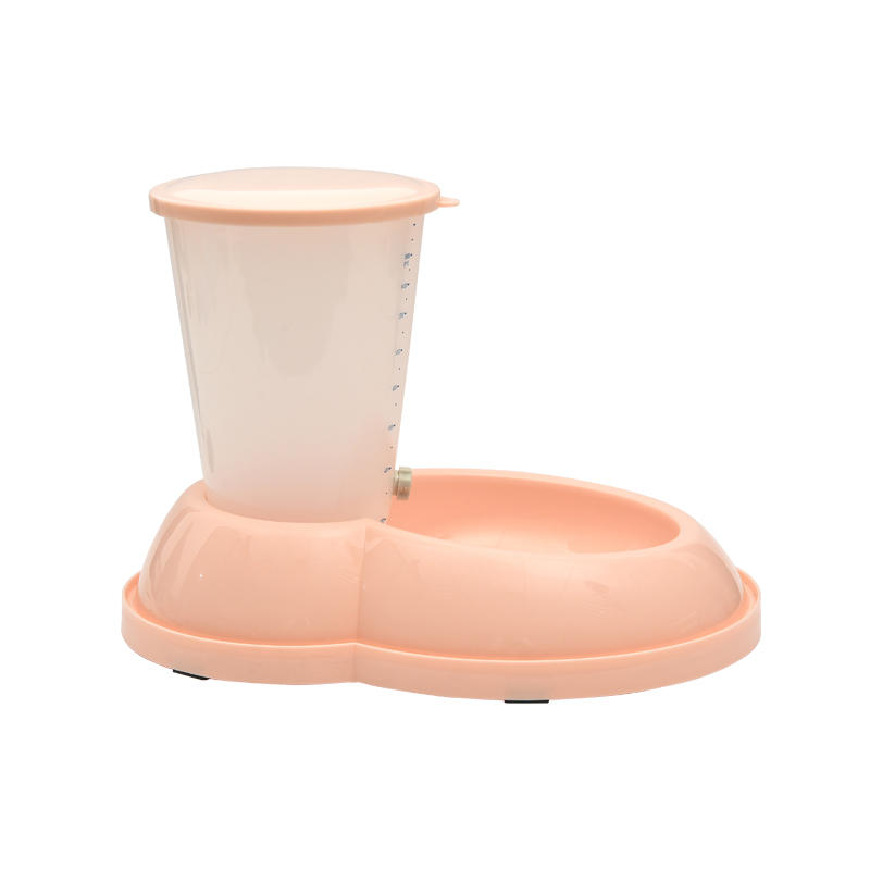 Plastic Cat and Dog Combination Pet Food Feeders
