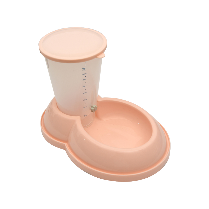 Plastic Cat and Dog Combination Pet Food Feeders