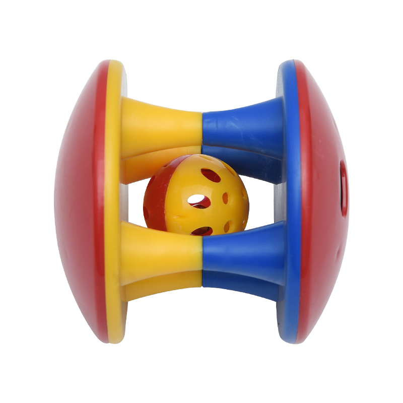 Puzzle Cat Toy Rolling Barbell Ball with Plastic Bell