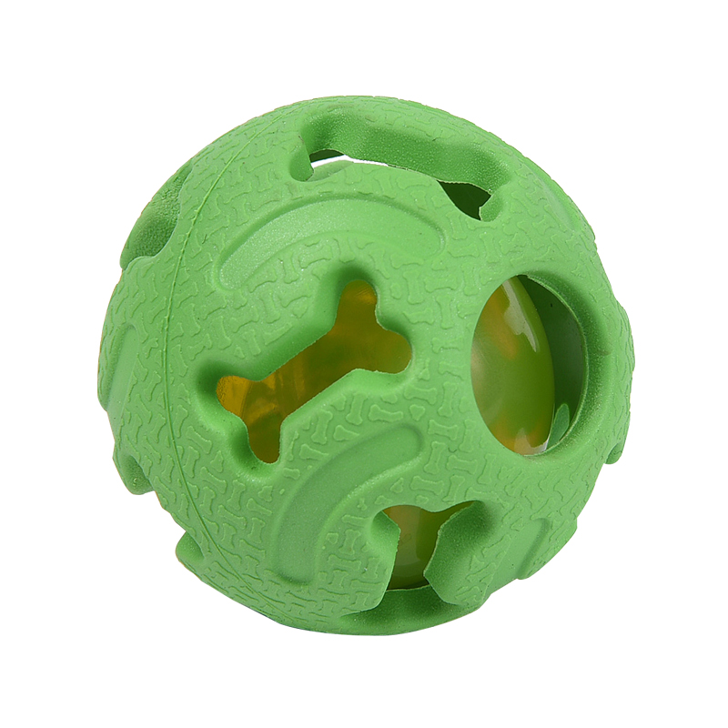 Natural Rubber Colorful LED Dog Chews Training Pet Toys