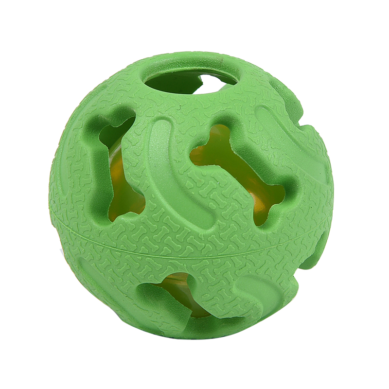 Natural Rubber Colorful LED Dog Chews Training Pet Toys