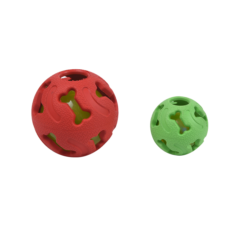 Natural Rubber Colorful LED Dog Chews Training Pet Toys