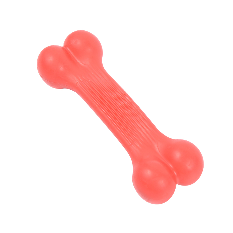 Natural Rubber Bone Shape Bite Dog Chews for Pet Playing