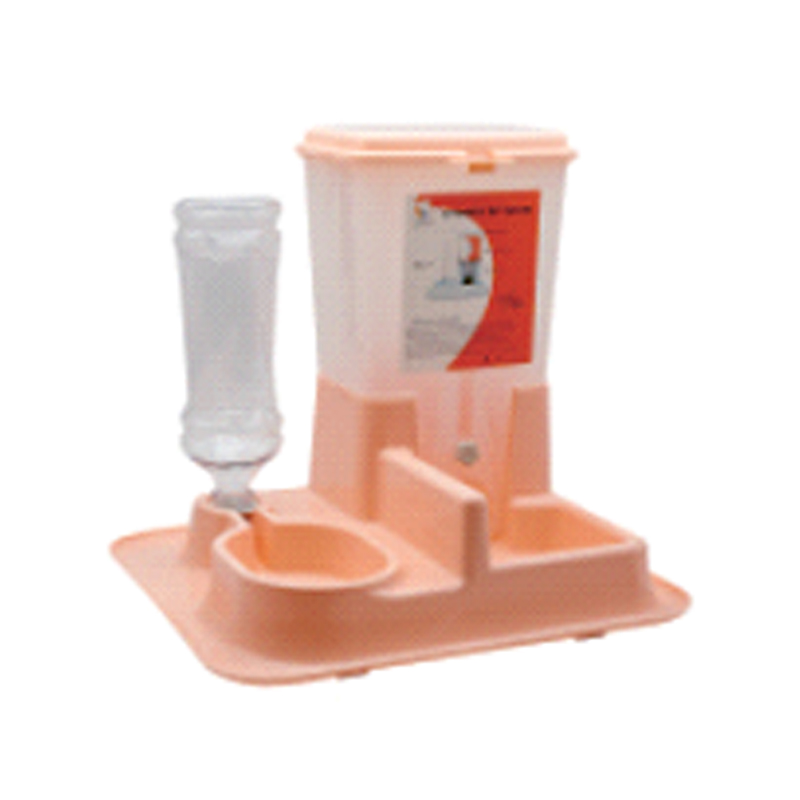 Pet Double Bowl Automatic Feeder Dog Bowl Automatic Drinker Pet Combination