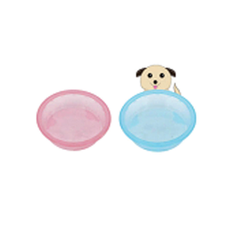 Candy-colored Light Plastic Single Pet Bowl Small Dog Utensil