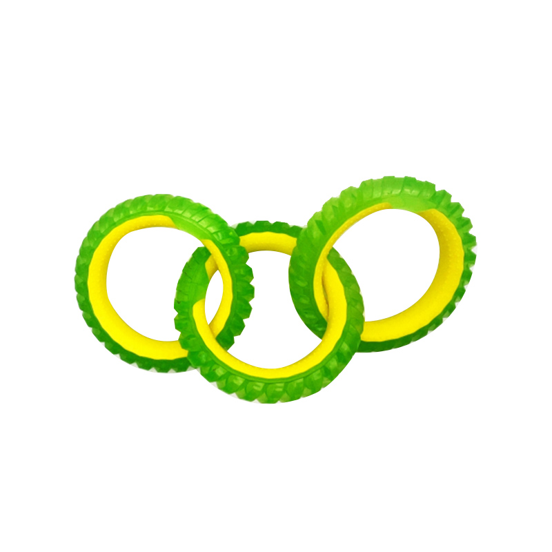 Wholesale TPR Material Dog Toys Dog Chew Training 3-Ring